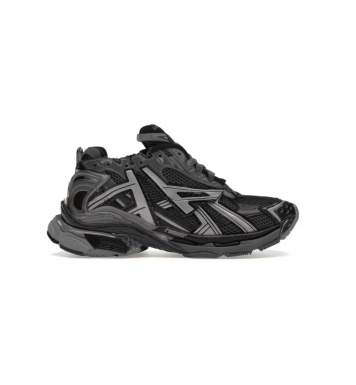 Balenciaga Runner Chunky Sneakers – Black & Charcoal Gray