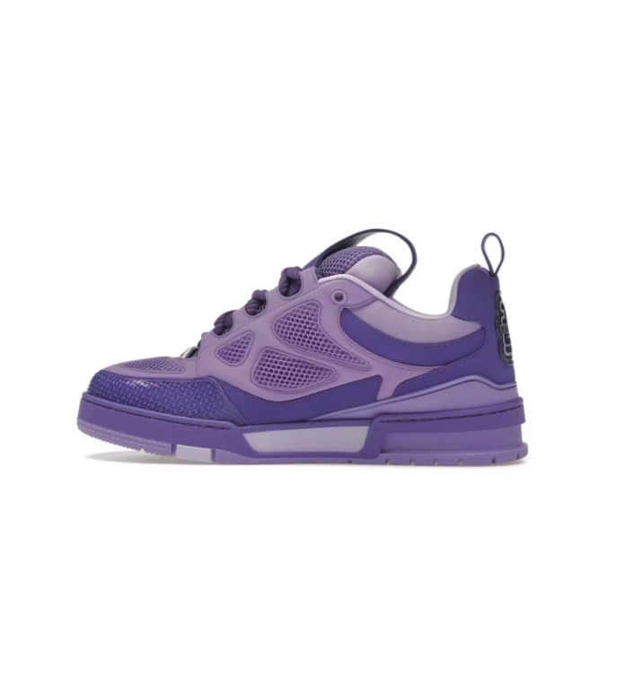 Louis Vuitton Low-Top Sneakers – Purple & Lavender with Floral Detail