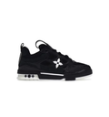 Louis Vuitton Low-Top Sneakers – Black & White with Floral Detail