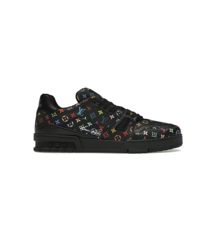 Louis Vuitton Low-Top Sneakers – Black with Multicolor Monogram