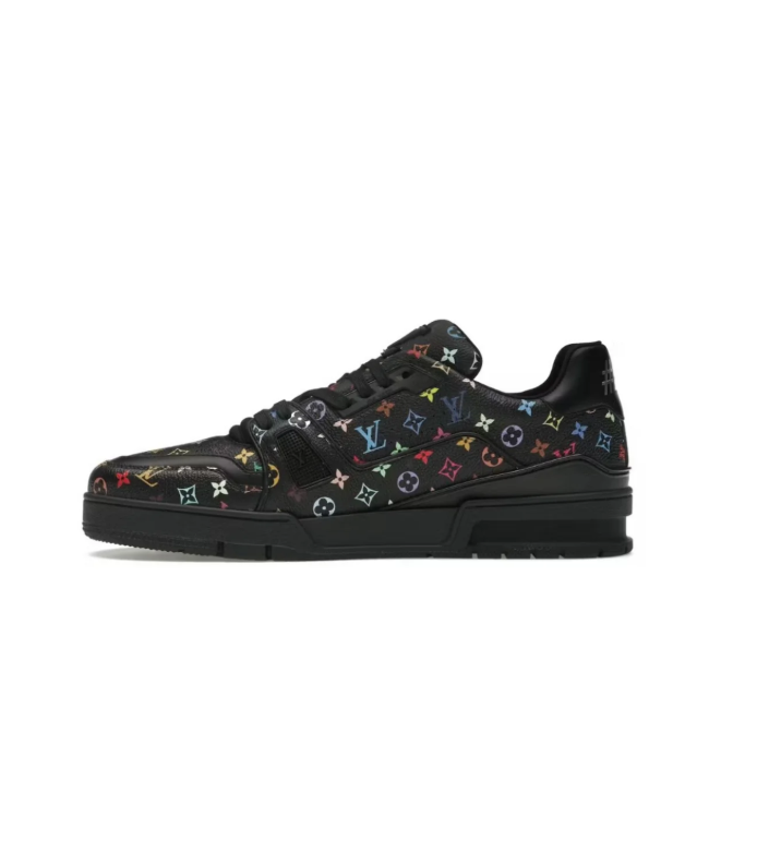 Louis Vuitton Low-Top Sneakers – Black with Multicolor Monogram