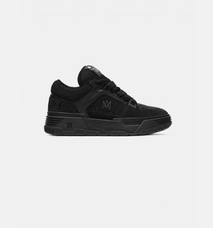 MA-1 Chunky Low-Top Sneakers – Black with Sparkling Detail