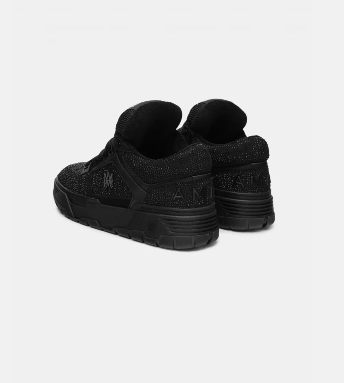 MA-1 Chunky Low-Top Sneakers – Black with Sparkling Detail