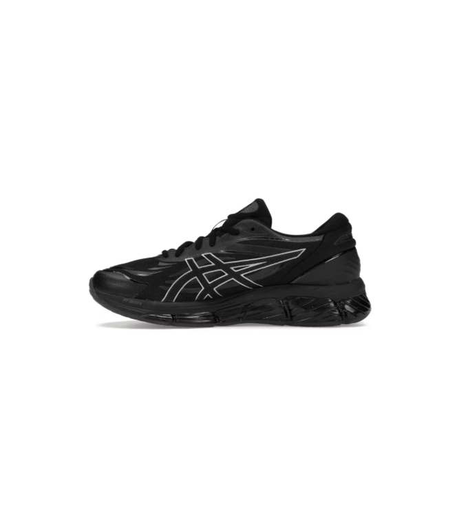 ASICS Low-Top Sneakers – Black with Silver-Gray Outline Stripes
