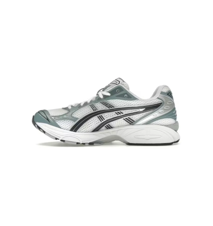 ASICS Retro Mesh Sneakers – White, Sage Green & Silver Gray