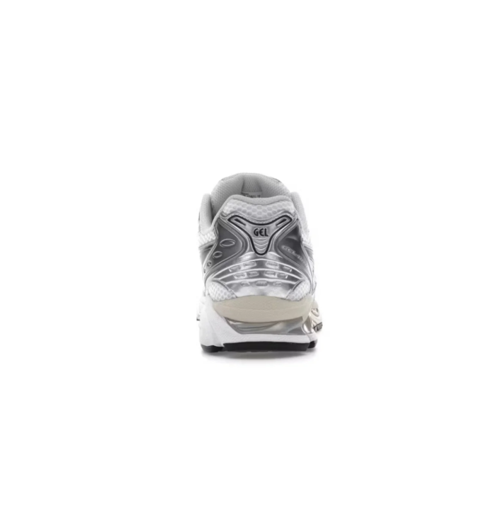 ASICS Retro Mesh Sneakers – White & Silver with Cream Accents