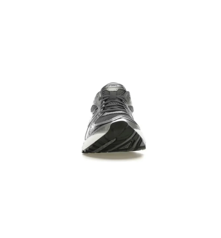 ASICS Retro Mesh Sneakers – Charcoal & Silver with White Sole