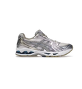 ASICS Retro Mesh Sneakers – Silver & White with Olive and Dark Teal Accents
