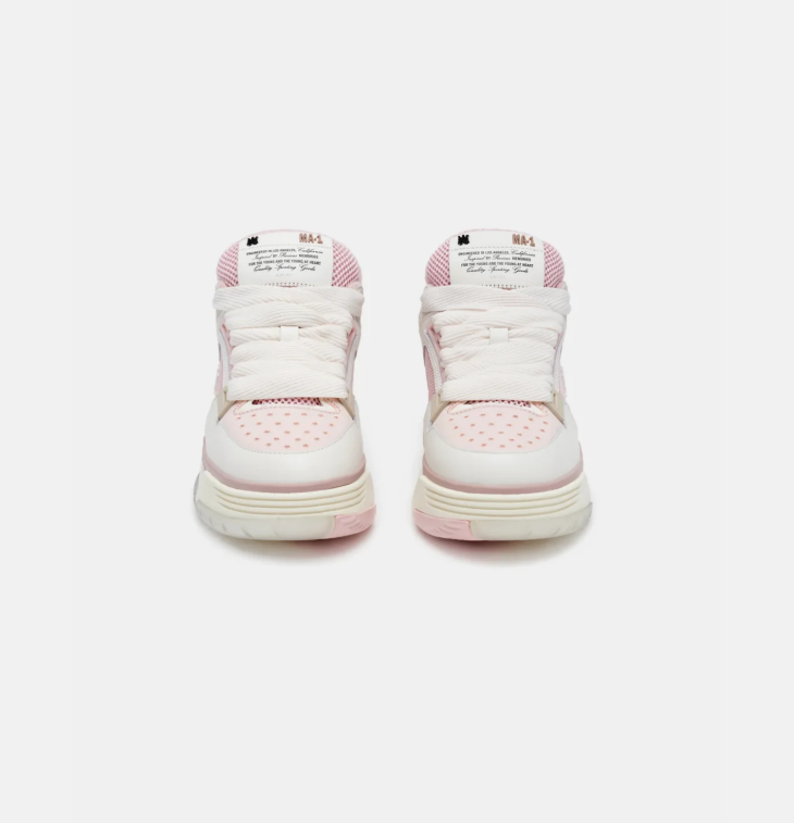 AMIRI Chunky Low-Top Sneakers – White, Pink & Cream